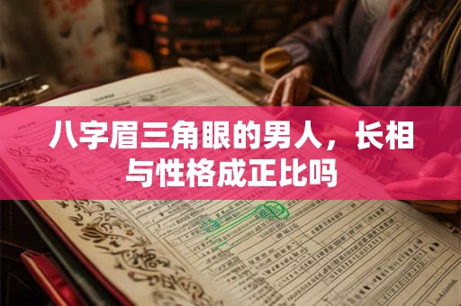 八字眉三角眼的男人，长相与性格成正比吗
