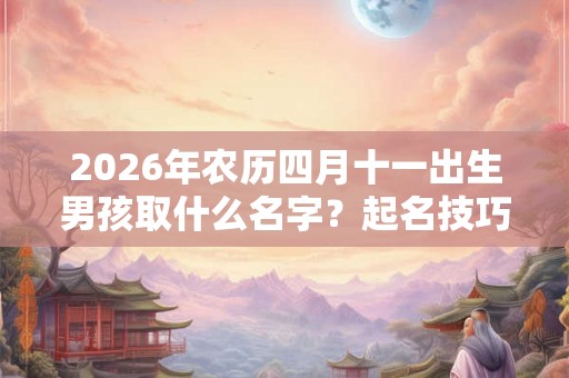 2026年农历四月十一出生男孩取什么名字？起名技巧有哪些？