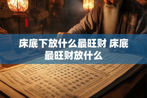 床底下放什么最旺财 床底最旺财放什么
