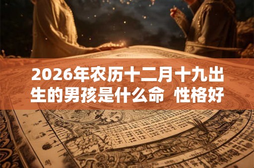 2026年农历十二月十九出生的男孩是什么命 性格好不好 2026年农历十二月十九出生的男孩是什么命 性格好不好