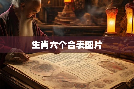 生肖六个合表图片