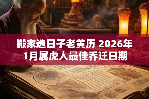 搬家选日子老黄历 2026年1月属虎人最佳乔迁日期