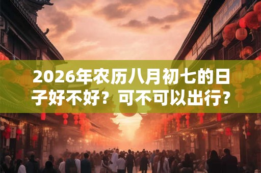 2026年农历八月初七的日子好不好？可不可以出行？