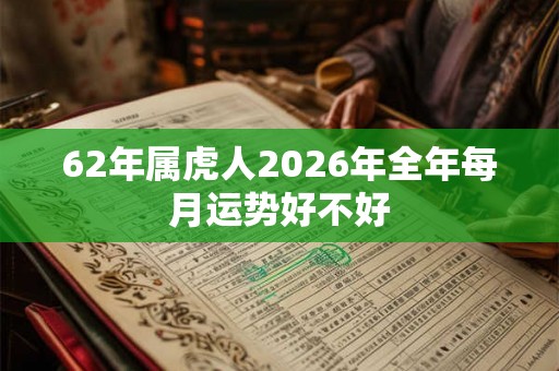 62年属虎人2026年全年每月运势好不好