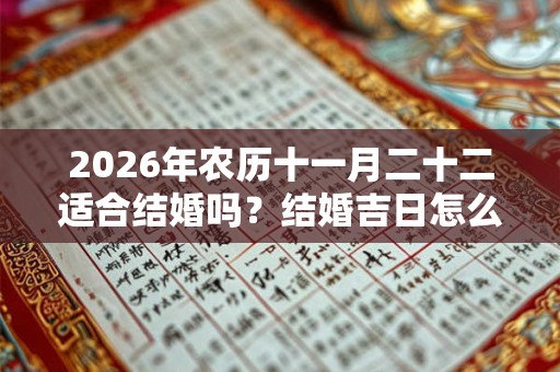 2026年农历十一月二十二适合结婚吗？结婚吉日怎么选？