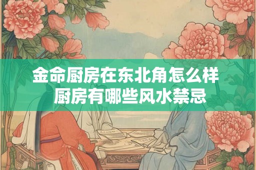 金命厨房在东北角怎么样  厨房有哪些风水禁忌