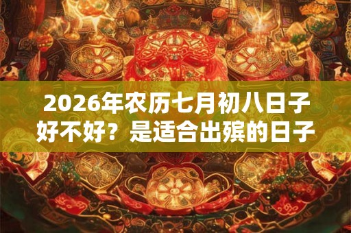 2026年农历七月初八日子好不好?是适合出殡的日子吗? 2026年农历七月初八日子好不好?是适合出殡的日子吗?