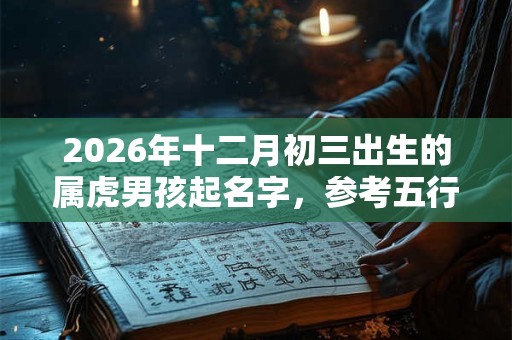 2026年十二月初三出生的属虎男孩起名字，参考五行八字取名