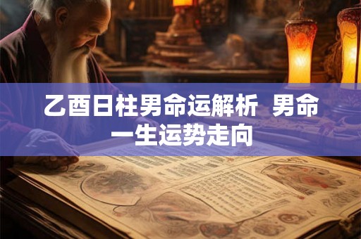 乙酉日柱男命运解析 男命一生运势走向 乙酉日柱男命运解析 男命一生运势走向