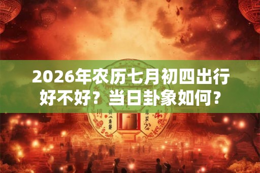 2026年农历七月初四出行好不好？当日卦象如何？