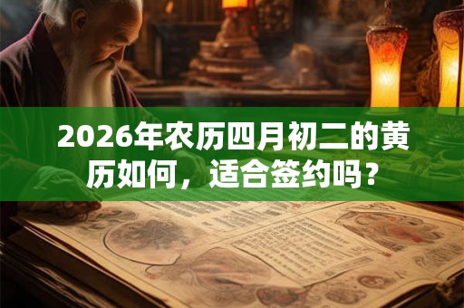 2026年农历四月初二的黄历如何，适合签约吗？