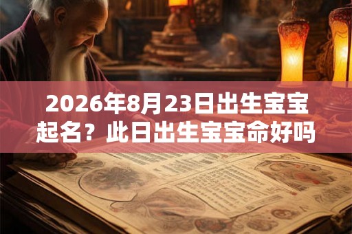 2026年8月23日出生宝宝起名？此日出生宝宝命好吗？