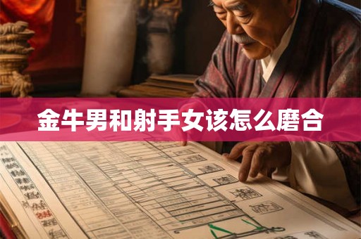 金牛男和射手女该怎么磨合