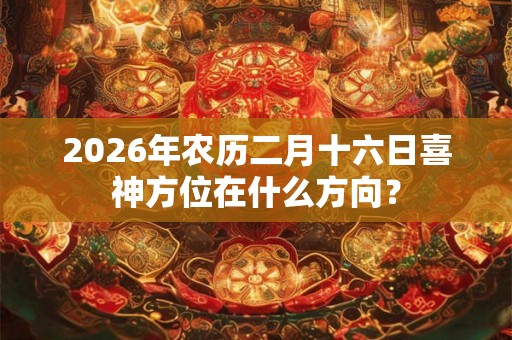2026年农历二月十六日喜神方位在什么方向？