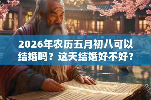 2026年农历五月初八可以结婚吗？这天结婚好不好？