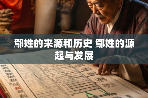 鄢姓的来源和历史 鄢姓的源起与发展