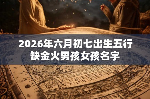 2026年六月初七出生五行缺金火男孩女孩名字