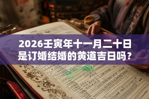 2026壬寅年十一月二十日是订婚结婚的黄道吉日吗？