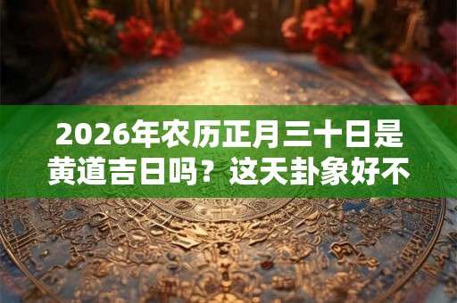 2026年农历正月三十日是黄道吉日吗？这天卦象好不好？