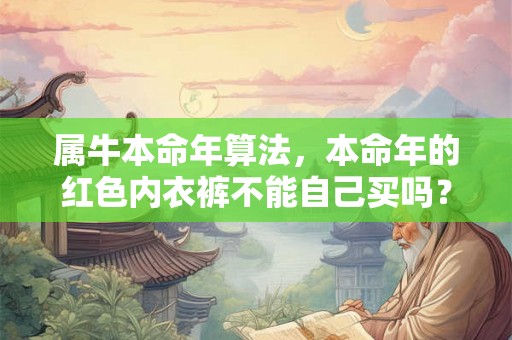 属牛本命年算法，本命年的红色内衣裤不能自己买吗？