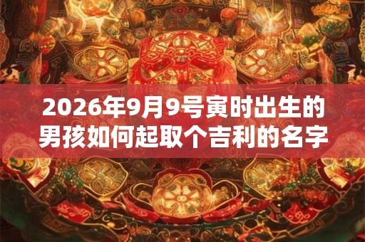 2026年9月9号寅时出生的男孩如何起取个吉利的名字和五行