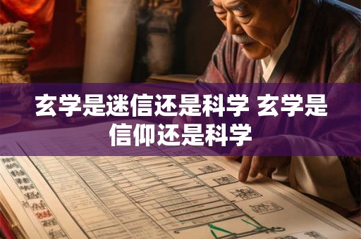 玄学是迷信还是科学 玄学是信仰还是科学