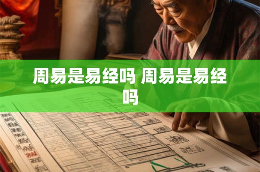 周易是易经吗 周易是易经吗