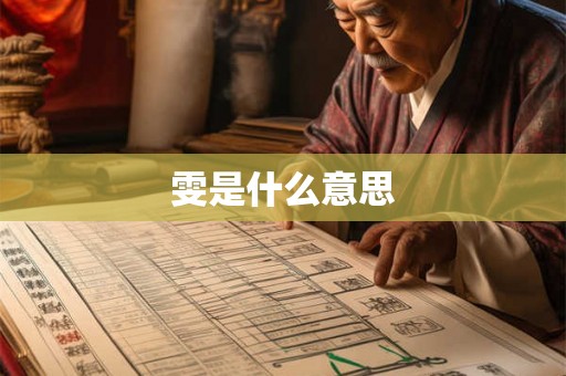 雯是什么意思