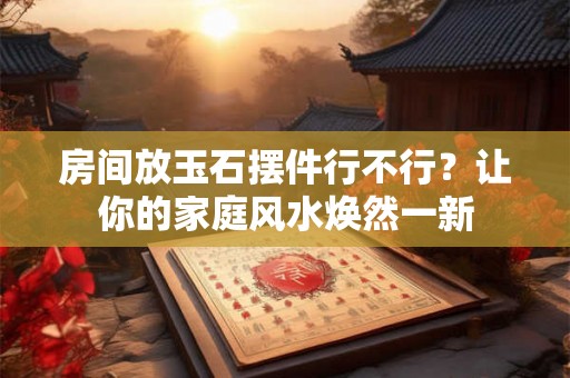 房间放玉石摆件行不行？让你的家庭风水焕然一新