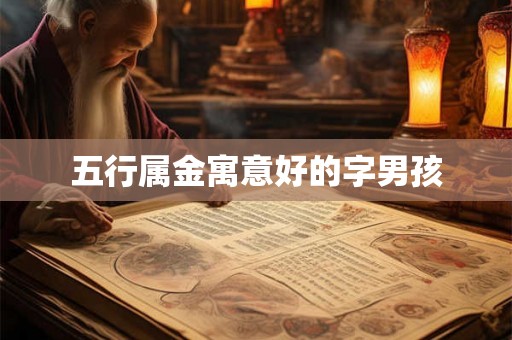 五行属金寓意好的字男孩