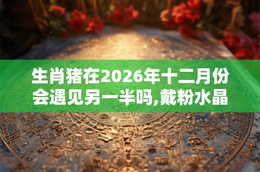 生肖猪在2026年十二月份会遇见另一半吗,戴粉水晶正缘有望