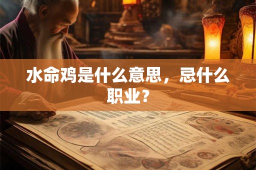 水命鸡是什么意思,忌什么职业? 水命鸡是什么意思,忌什么职业?