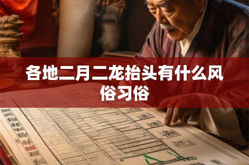 各地二月二龙抬头有什么风俗习俗