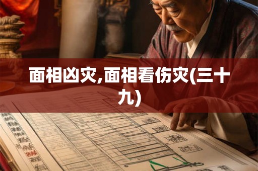 面相凶灾,面相看伤灾(三十九)