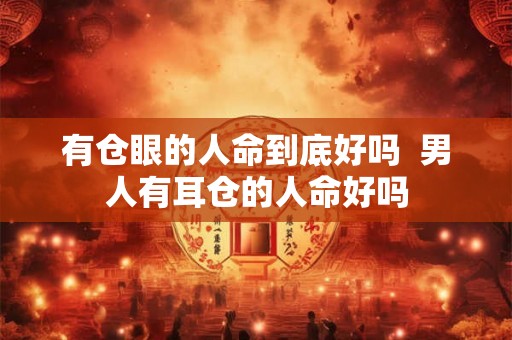 有仓眼的人命到底好吗 男人有耳仓的人命好吗 有仓眼的人命到底好吗 男人有耳仓的人命好吗