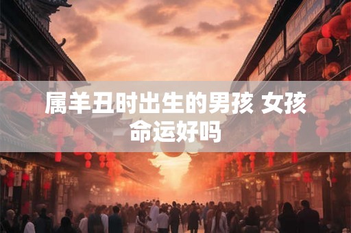 属羊丑时出生的男孩 女孩命运好吗
