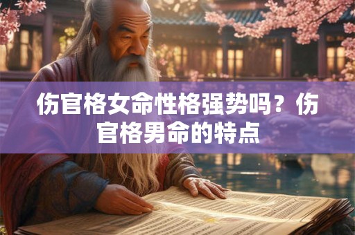 伤官格女命性格强势吗？伤官格男命的特点