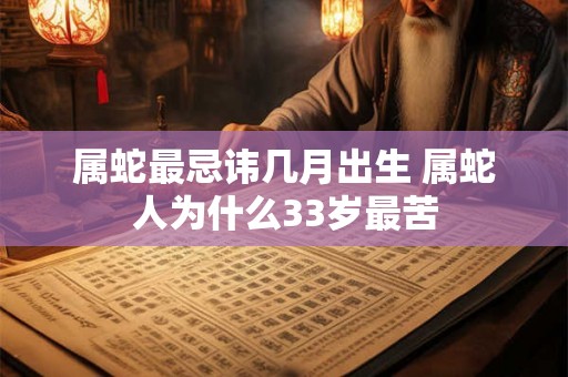 属蛇最忌讳几月出生 属蛇人为什么33岁最苦 属蛇最忌讳几月出生 属蛇人为什么33岁最苦