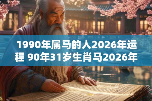 1990年属马的人2026年运程 90年31岁生肖马2026年运势 1990年属马的人2026年运程 90年31岁生肖马2026年运势