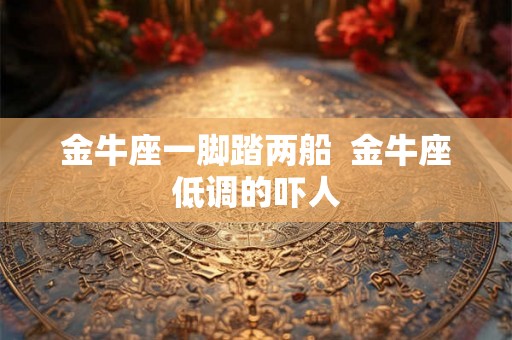 金牛座一脚踏两船 金牛座低调的吓人 金牛座一脚踏两船 金牛座低调的吓人