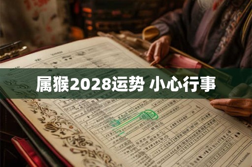 属猴2028运势 小心行事 属猴2028运势 小心行事