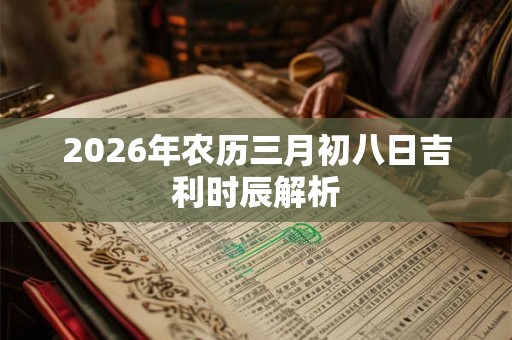 2026年农历三月初八日吉利时辰解析