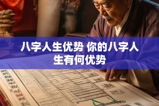 八字人生优势 你的八字人生有何优势