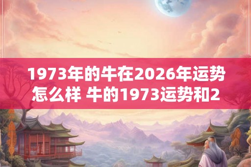 1973年的牛在2026年运势怎么样 牛的1973运势和2026运势有何不同 1973年的牛在2026年运势怎么样 牛的1973运势和2026运势有何不同