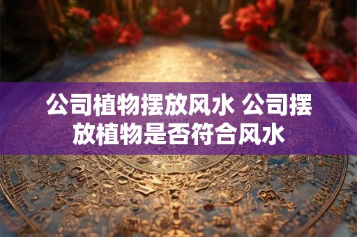 公司植物摆放风水 公司摆放植物是否符合风水