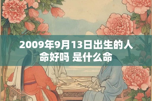 2009年9月13日出生的人命好吗 是什么命