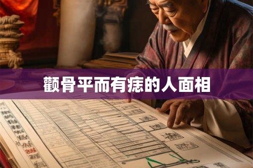 颧骨平而有痣的人面相