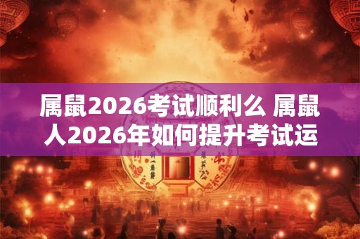 属鼠2026考试顺利么 属鼠人2026年如何提升考试运