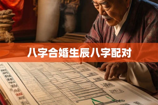 八字合婚生辰八字配对