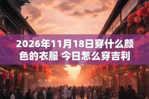 2026年11月18日穿什么颜色的衣服 今日怎么穿吉利